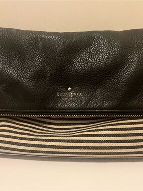 kate spadeStriped Foldover crossbody - READ DESCRIPTION